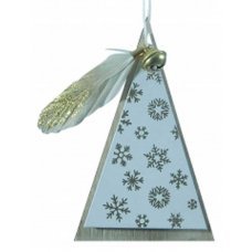 Χριστουγεννιάτικο Ξύλινο Δεντράκι Χρυσό (10cm)